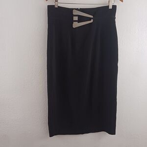 Ozone black pencil skirt size L